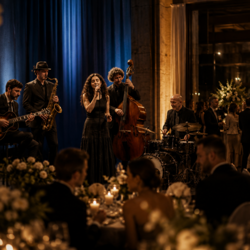 Illustration d'un mariage animé par le groupe Jazzmood